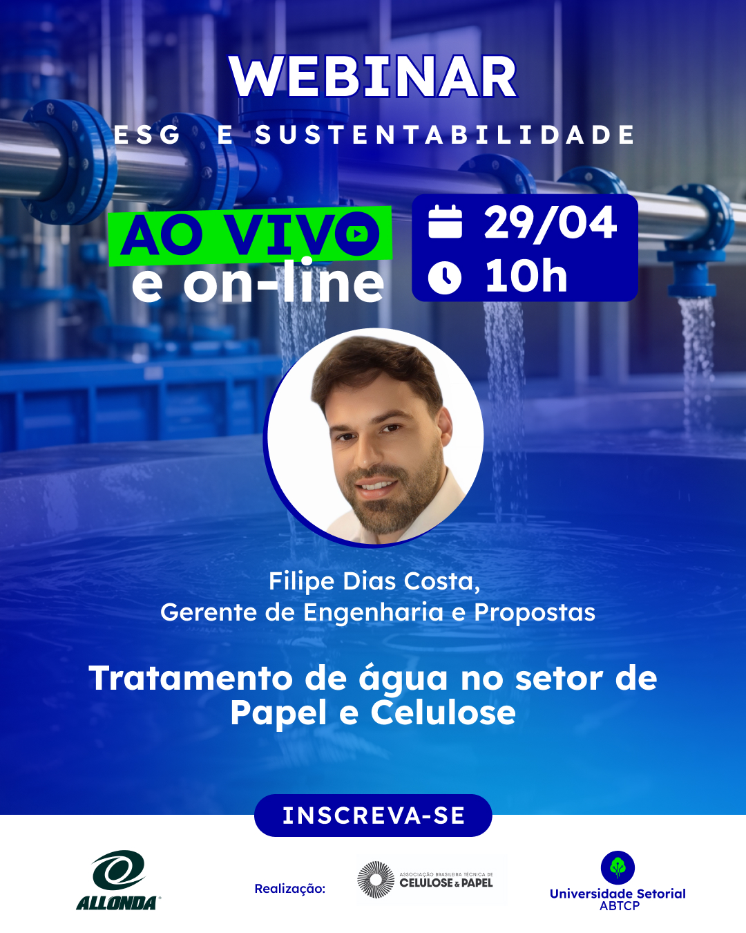 Webinar: Tratamento de água no setor de papel e celulose